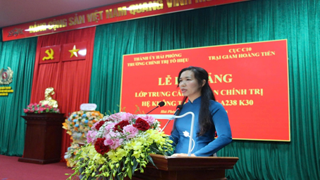Trường Chính trị Tô Hiệu tổ chức Lễ bế giảng lớp Trung cấp lý luận chính trị A238 K30